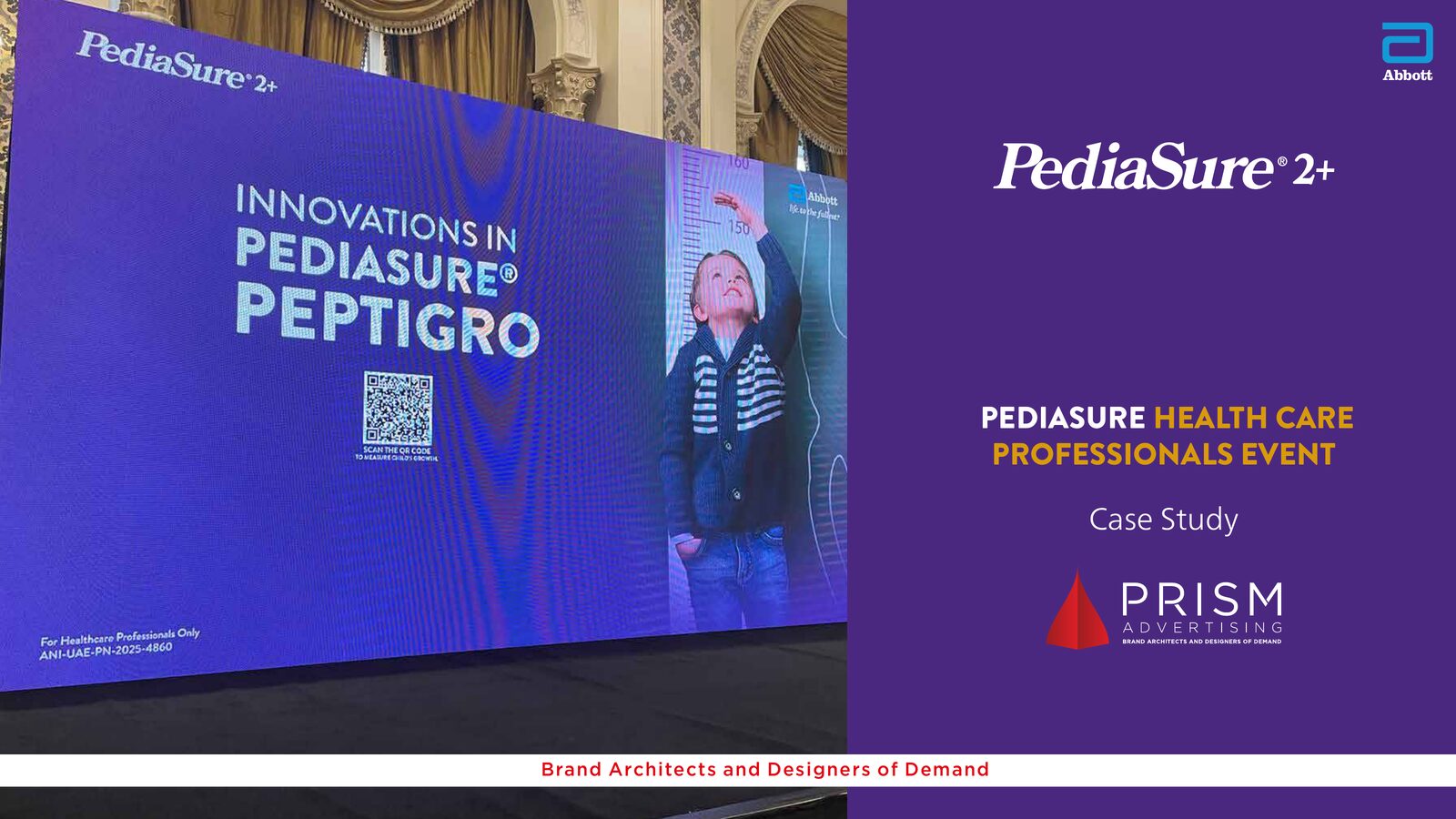 Abbott PediaSure Healthcare Professionals Event, work by Prism Advertising for Abbott