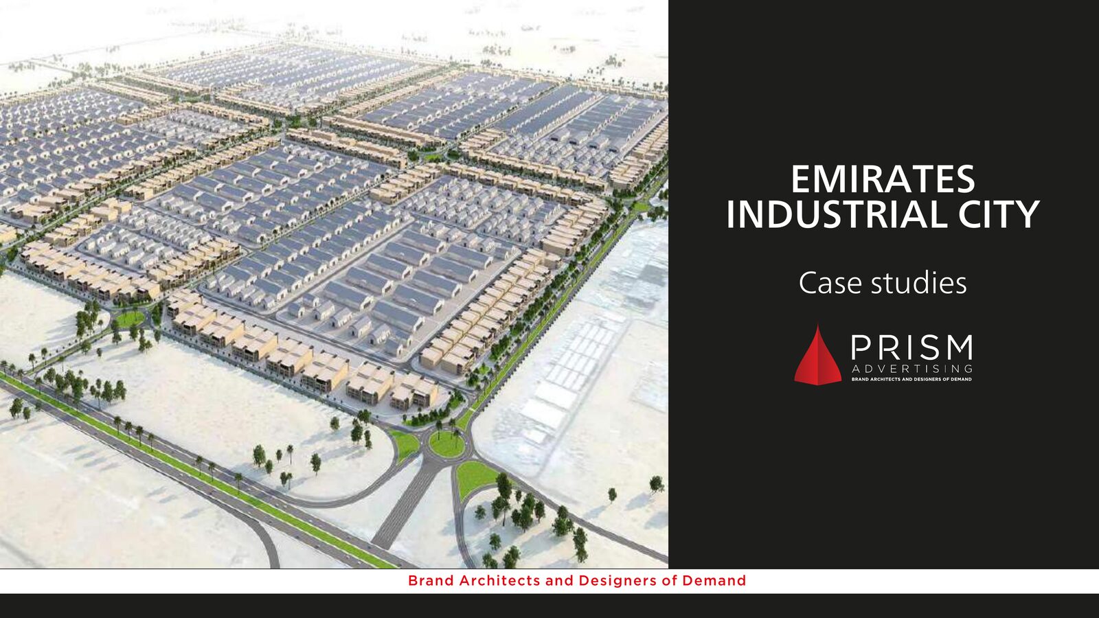 Emirates Industrial City Exhibition Stand, work by Prism Advertising for Emirates Industrial City